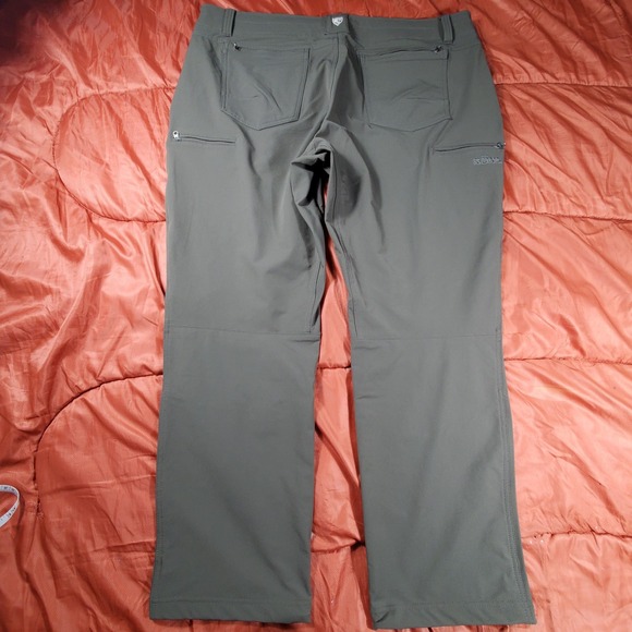 LOT OF 2 Kuhl Pants Transcendr Men's 42x30 Gray & Green Softshell Hiking - Picture 15 of 16